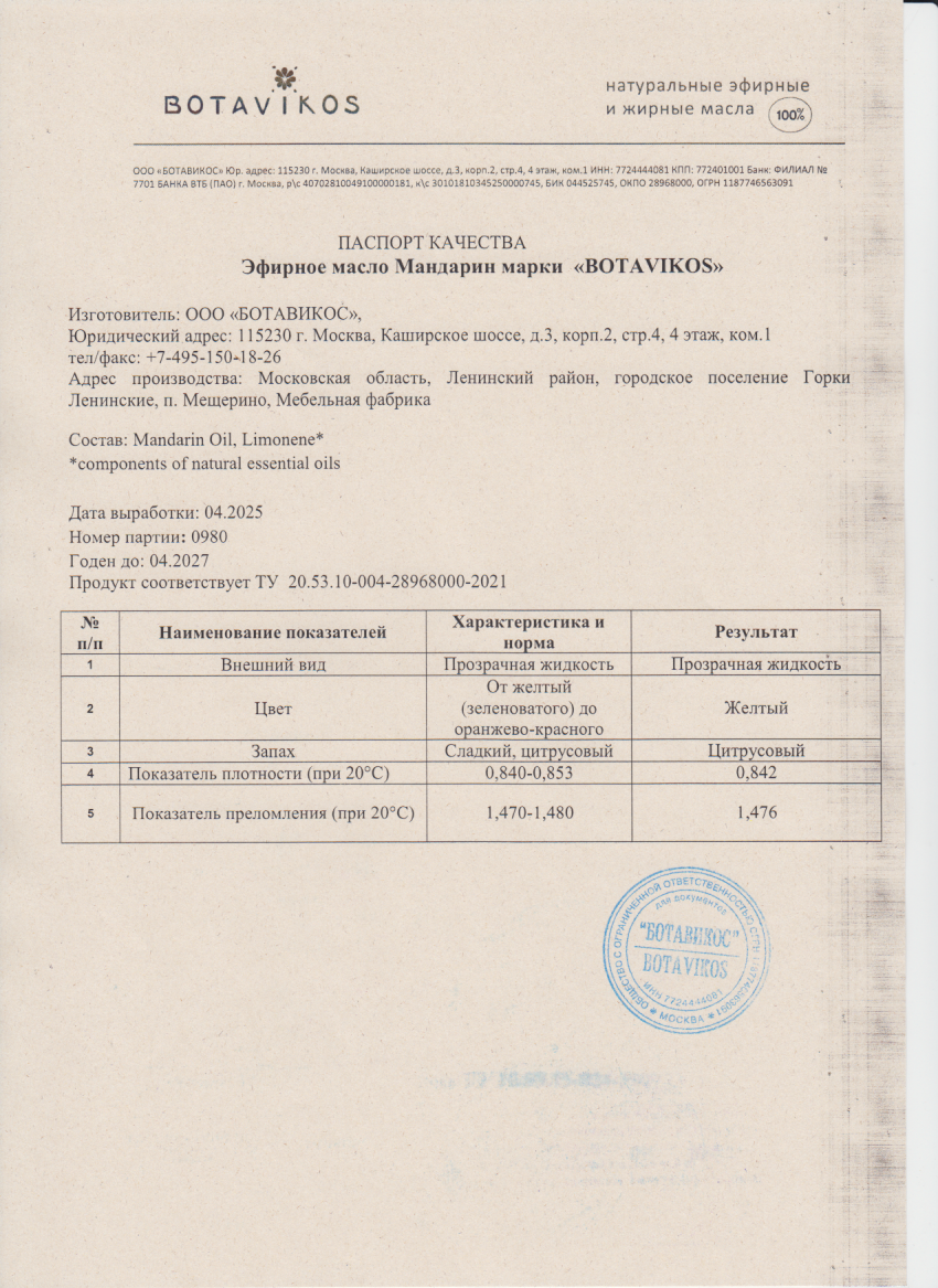 Паспорт №042025
